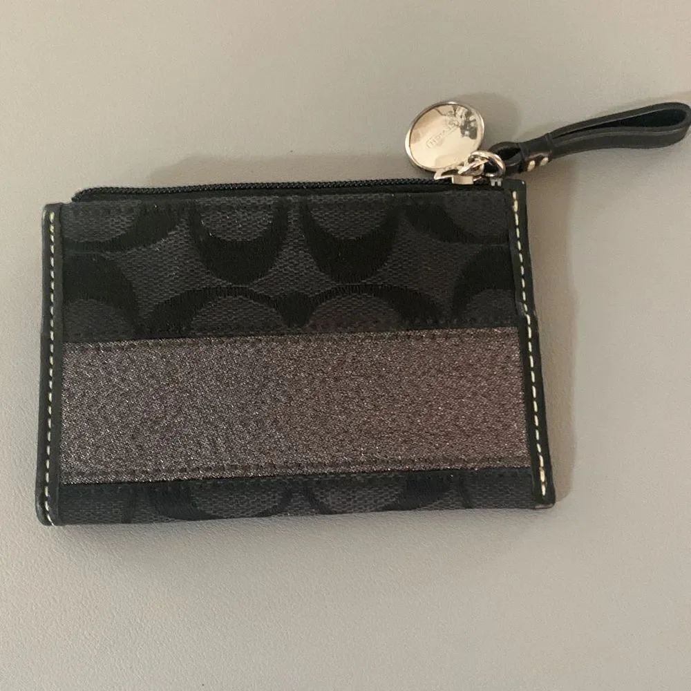 COACH  Black Card Case Keychain - Picture 4 of 7
